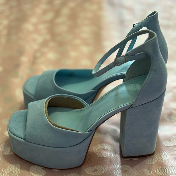 Marc fisher turquoise heels sz 11 - Picture 1 of 4